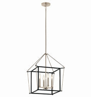 Kichler 52626PN Four Light Foyer Pendant, Polished Nickel