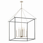 Kichler 52629PN Eight Light Foyer Pendant, Polished Nickel