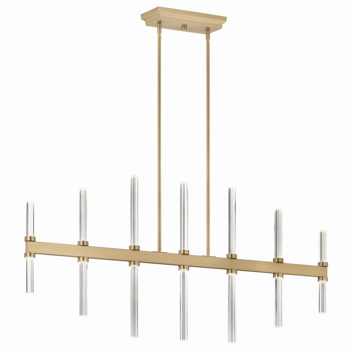 Kichler 52670CPZ LED Linear Chandelier, Champagne Bronze