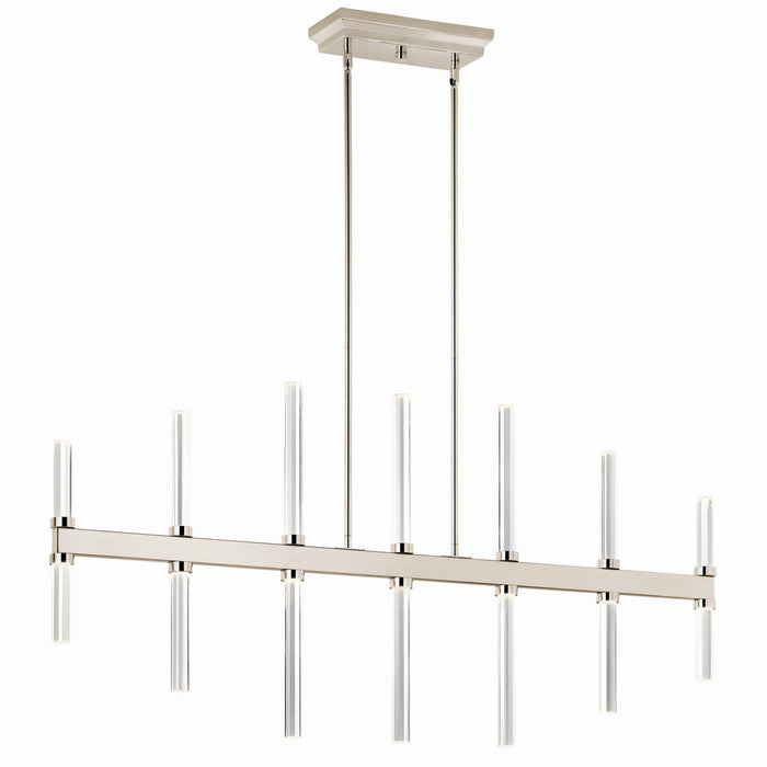 Kichler 52670PN LED Linear Chandelier, Polished Nickel