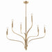 Kichler 52673CPZ Six Light Chandelier, Champagne Bronze