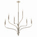 Kichler 52673PN Six Light Chandelier, Polished Nickel