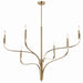 Kichler 52674CPZ Six Light Chandelier, Champagne Bronze