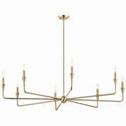 Kichler 52691CPZ Eight Light Chandelier, Champagne Bronze