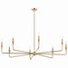 Kichler 52691CPZ Eight Light Chandelier, Champagne Bronze