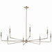 Kichler 52691PN Eight Light Chandelier, Polished Nickel