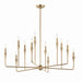 Kichler 52692CPZ 12 Light Chandelier, Champagne Bronze