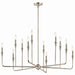 Kichler 52692PN 12 Light Chandelier, Polished Nickel