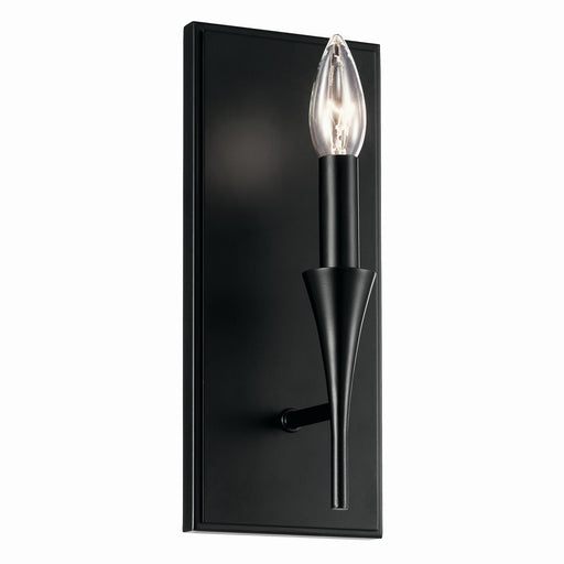 Kichler 52694BK One Light Wall Sconce, Black