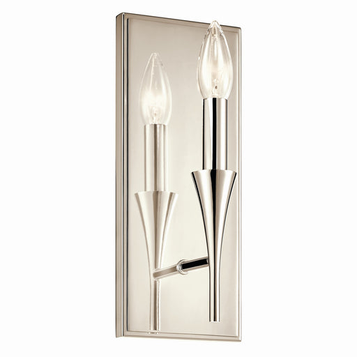 Kichler 52694PN One Light Wall Sconce, Polished Nickel