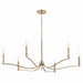 Kichler 52696CPZ Six Light Chandelier, Champagne Bronze