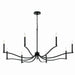Kichler 52697BK Eight Light Chandelier, Black