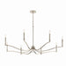 Kichler 52697PN Eight Light Chandelier, Polished Nickel