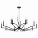 Kichler 52698BK 14 Light Chandelier, Black