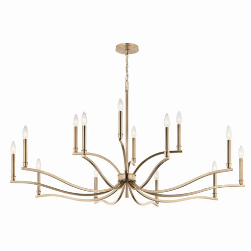 Kichler 52698CPZ 14 Light Chandelier, Champagne Bronze