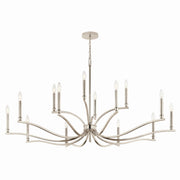 Kichler 52698PN 14 Light Chandelier, Polished Nickel