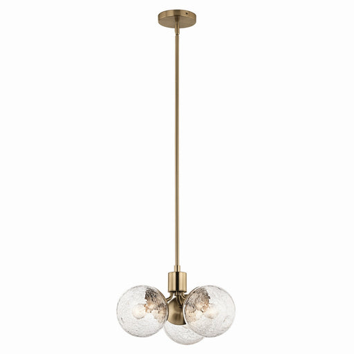 Kichler 52700CPZ Three Light Chandelier/Semi Flush, Champagne Bronze