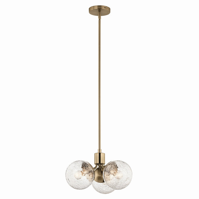 Kichler 52700CPZ Three Light Chandelier/Semi Flush, Champagne Bronze