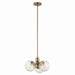 Kichler 52700CPZ Three Light Chandelier/Semi Flush, Champagne Bronze