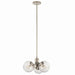 Kichler 52700PN Three Light Chandelier/Semi Flush, Polished Nickel