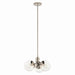Kichler 52700PNCLR Three Light Chandelier/Semi Flush, Polished Nickel