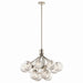 Kichler 52701PN 12 Light Chandelier Convertible, Polished Nickel