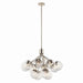 Kichler 52701PNCLR 12 Light Chandelier Convertible, Polished Nickel