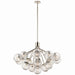 Kichler 52702PN 16 Light Chandelier Convertible, Polished Nickel