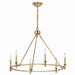 Kichler 52705CPZ Six Light Chandelier, Champagne Bronze