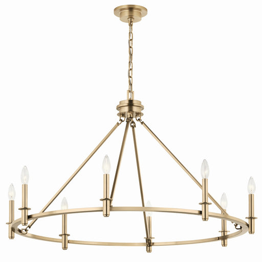 Kichler 52706CPZ Eight Light Chandelier, Champagne Bronze