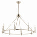 Kichler 52706PN Eight Light Chandelier, Polished Nickel