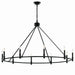 Kichler 52707BK Ten Light Chandelier, Black