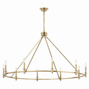 Kichler 52707CPZ Ten Light Chandelier, Champagne Bronze
