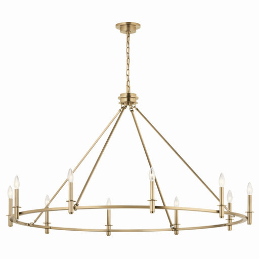 Kichler 52707CPZ Ten Light Chandelier, Champagne Bronze