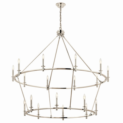 Kichler 52708PN 18 Light Chandelier, Polished Nickel