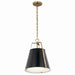 Kichler 52710BK One Light Pendant, Black