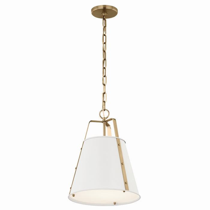 Kichler 52710WH One Light Pendant, White