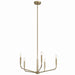 Kichler 52717CPZ Five Light Chandelier, Champagne Bronze