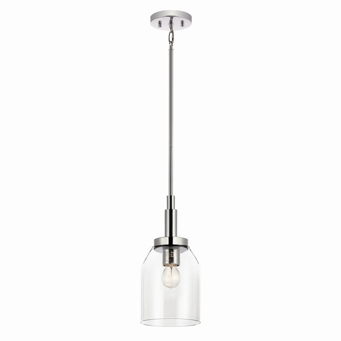 Kichler 52725CH One Light Mini Pendant, Chrome