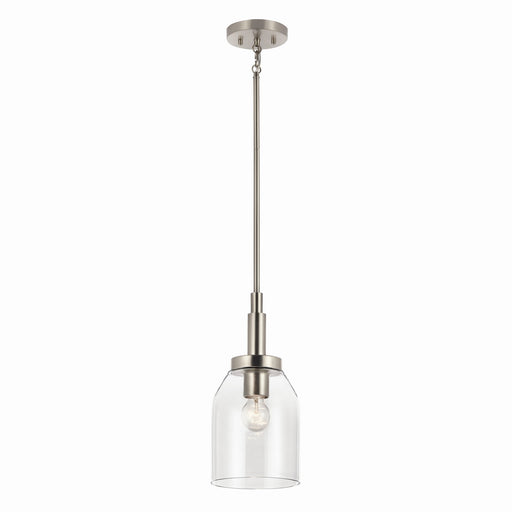 Kichler 52725NI One Light Mini Pendant, Brushed Nickel