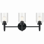 Kichler 55185BK Three Light Vanity, Black