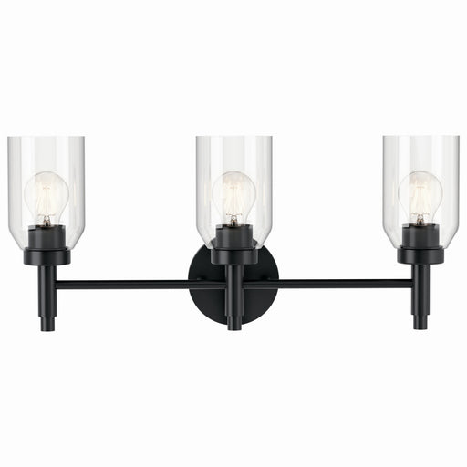 Kichler 55185BK Three Light Vanity, Black