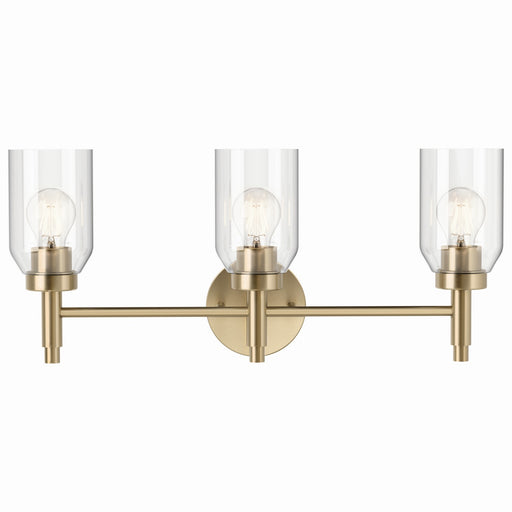 Kichler 55185CPZ Three Light Vanity, Champagne Bronze