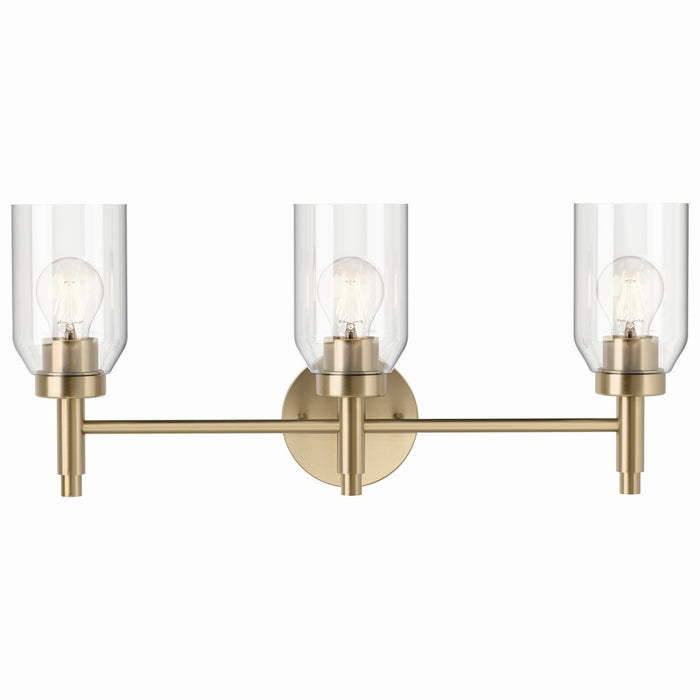 Kichler 55185CPZ Three Light Vanity, Champagne Bronze