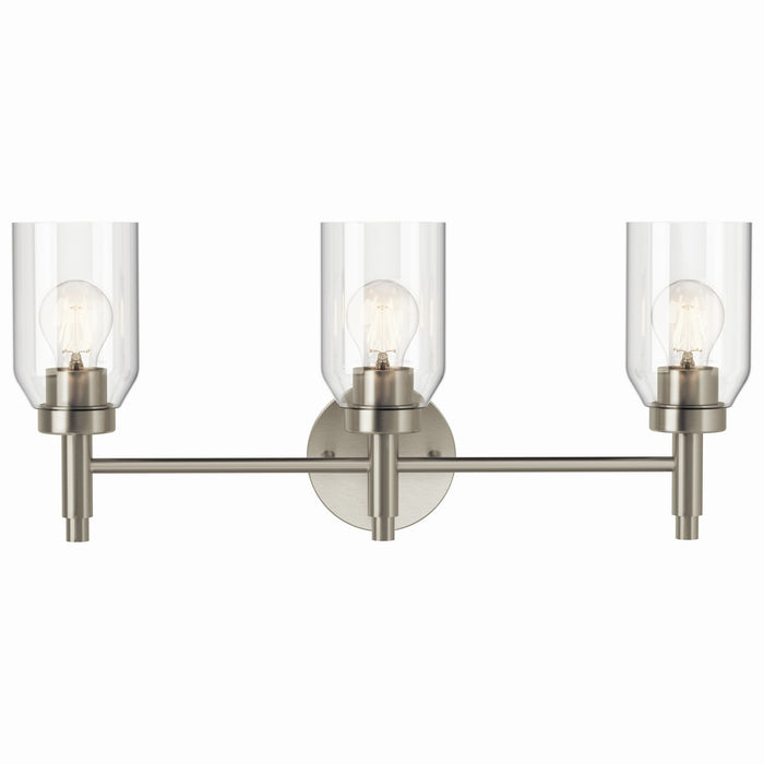 Kichler 55185NI Three Light Vanity, Brushed Nickel