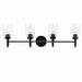 Kichler 55186BK Four Light Vanity, Black