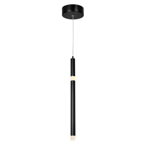 CWI Lighting 1262P5-1-101 Flute LED Pendant Black.jpg