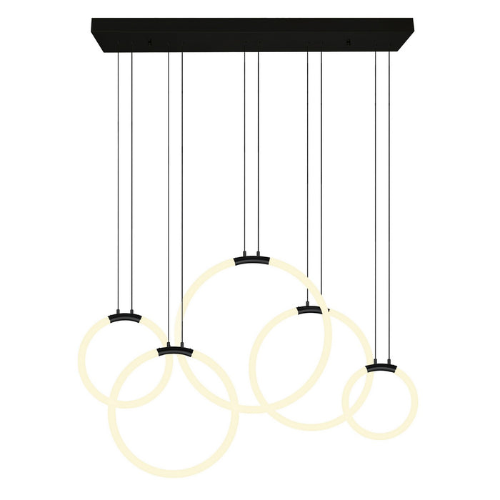 CWI Lighting 1273P44-5-101-RC Hoops LED Chandelier Black.jpg