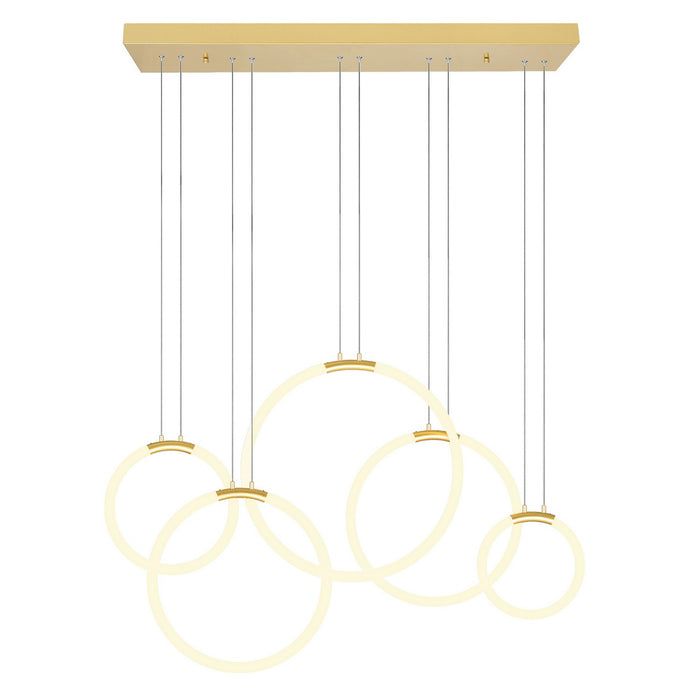 CWI Lighting 1273P44-5-602-RC Hoops LED Chandelier Satin Gold.jpg