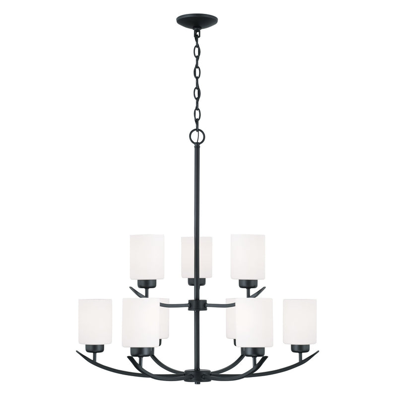 Capital Lighting 415291MB-338 Dixon Nine Light Chandelier, Matte Black Main Image.jpg